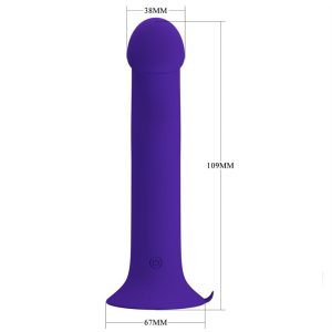 High Tech Pretty Love Murray Vibrator-Dildo met zuignap, Paars High Tech Pretty Love Murray Vibrator-Dildo met zuignap, Paars - Afbeelding 4