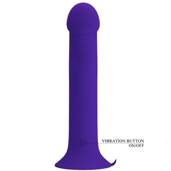 High Tech Pretty Love Murray Vibrator-Dildo met zuignap, Paars