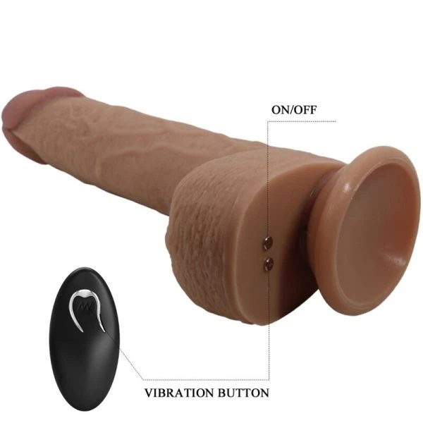 Remote Control Pretty Love Tommy Realistische Dildo-Vibrator met Stootfunctie