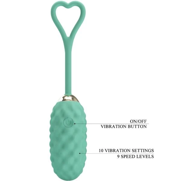 Remote Control Pretty Love Vivian groen vibro-ei met afstandsbediening