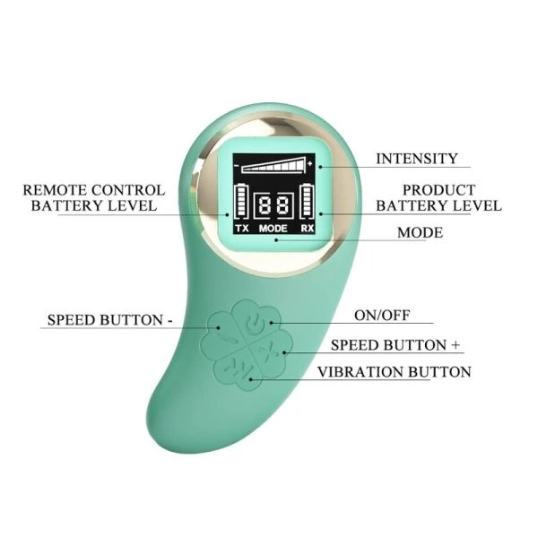 Remote Control Pretty Love Vivian groen vibro-ei met afstandsbediening