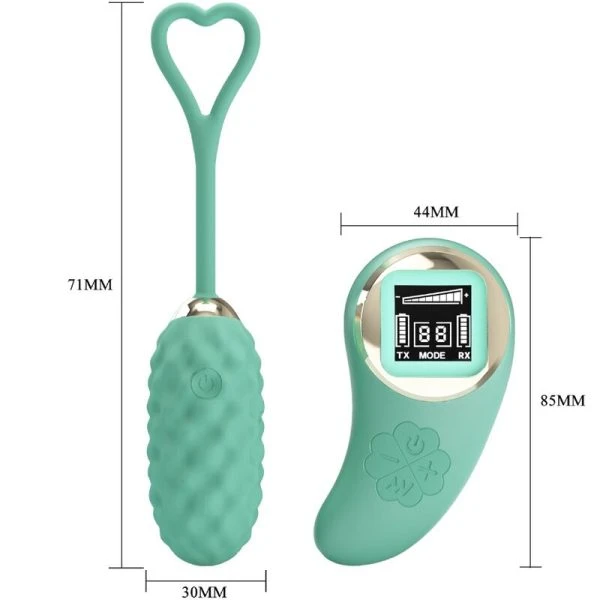 Remote Control Pretty Love Vivian groen vibro-ei met afstandsbediening