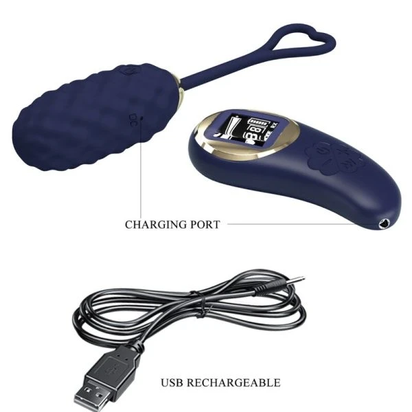 Remote Control Pretty Love Vivian Blue Vibrations-Ei mit Fernbedienung