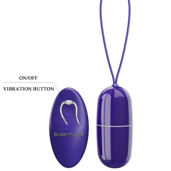 Remote Control Pretty Love Arvin Youth Vibratie-ei met Afstandsbediening Violet
