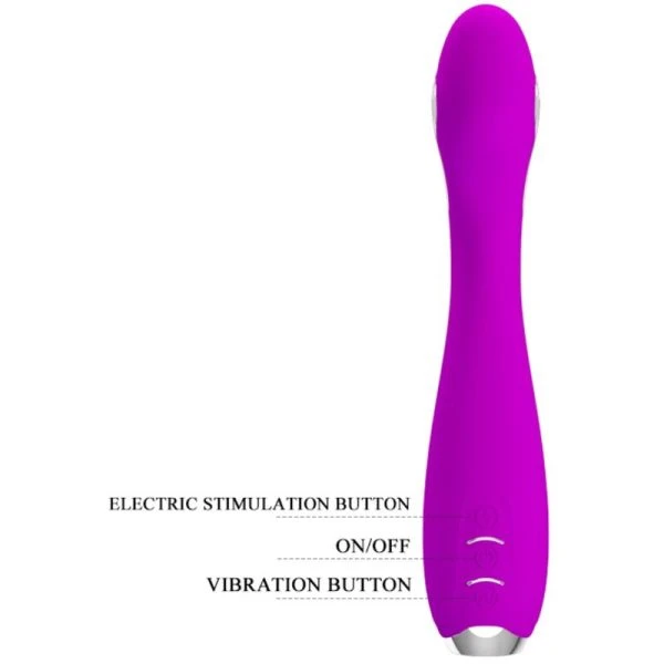 High Tech Pretty Love Hector rechargeable electroshock vibrator purple