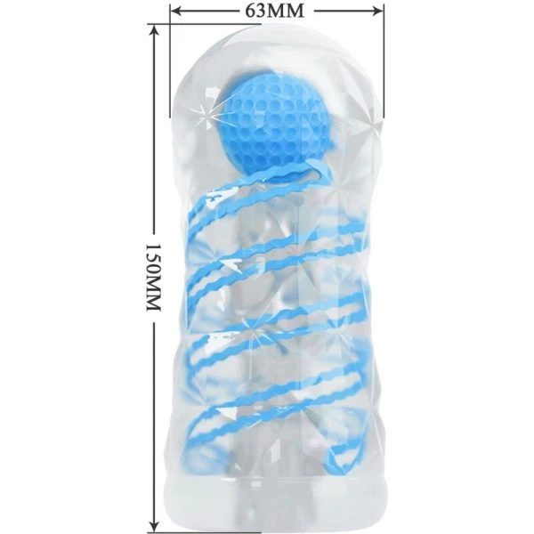 Bodies & Masturbators Pretty Love Kleiner Masturbator mit blauen Spiralen