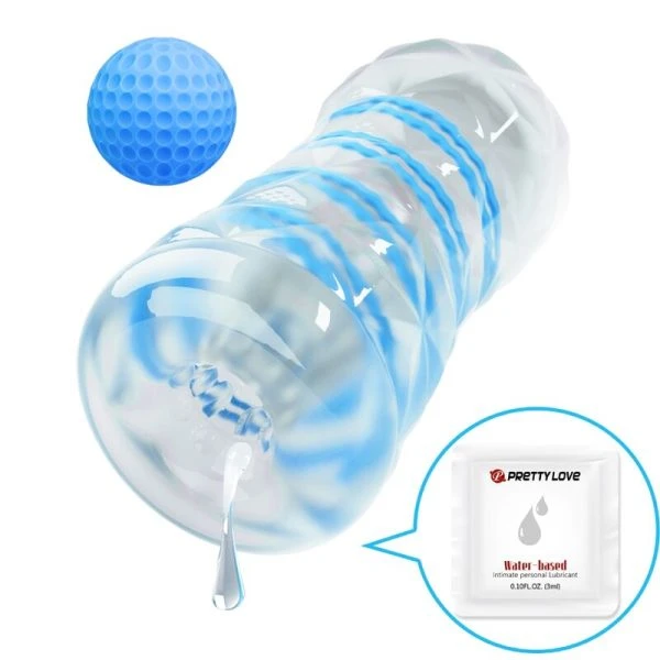 Bodies & Masturbators Pretty Love Kleiner Masturbator mit blauen Spiralen