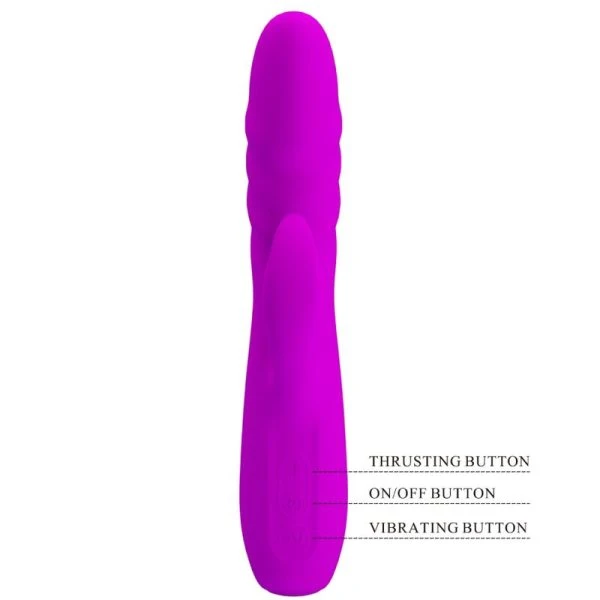 High Tech Pretty Love Melanie Purple oplaadbare konijnenvibrator Paars