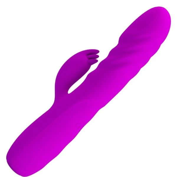 High Tech Pretty Love Melanie Purple oplaadbare konijnenvibrator Paars