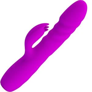 High Tech Pretty Love Melanie Purple wiederaufladbarer Kaninchenvibrator Violett