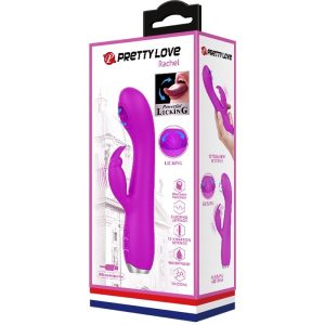 High Tech Pretty Love Rachel Vibrator met clitorisstimulator en zuignap paars High Tech Pretty Love Rachel Vibrator met clitorisstimulator en zuignap paars - Afbeelding 10