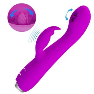 High Tech Pretty Love Rachel Vibrator met clitorisstimulator en zuignap paars High Tech Pretty Love Rachel Vibrator met clitorisstimulator en zuignap paars - Afbeelding 5
