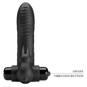 FUN Toys Pretty Love Vance Black Rabbit Vibrator Vingerhoes Zwart FUN Toys Pretty Love Vance Black Rabbit Vibrator Vingerhoes Zwart - Afbeelding 8