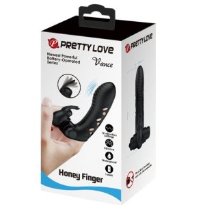 FUN Toys Pretty Love Vance Black Rabbit Vibrator Vingerhoes Zwart FUN Toys Pretty Love Vance Black Rabbit Vibrator Vingerhoes Zwart - Afbeelding 9
