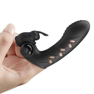 FUN Toys Pretty Love Vance Black Rabbit Vibrator Vingerhoes Zwart FUN Toys Pretty Love Vance Black Rabbit Vibrator Vingerhoes Zwart - Afbeelding 6