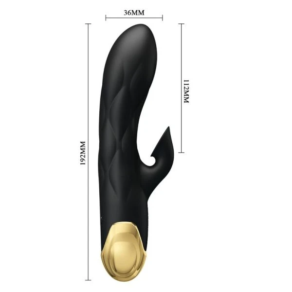 High Tech Pretty Love Luxustriller met clitorisstimulatie, zwart verguld High Tech Pretty Love Luxustriller met clitorisstimulatie, zwart verguld
