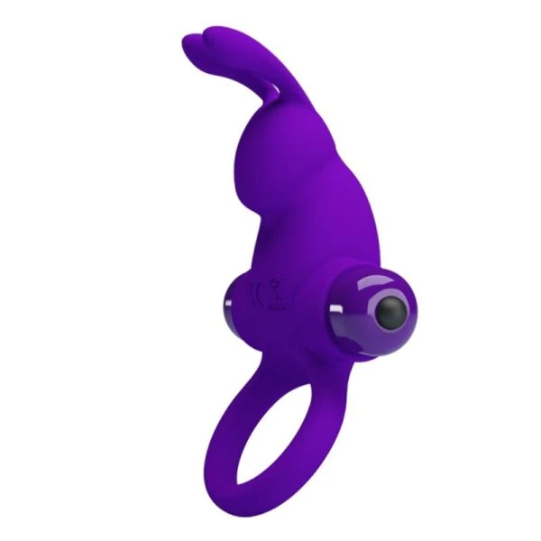 FOR HIM Vibratorring Kaninchen Für Lila Penis met 10 functies