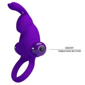 FOR HIM Vibratorring Kaninchen Für Lila Penis met 10 functies FOR HIM Vibratorring Kaninchen Für Lila Penis met 10 functies - Afbeelding 8