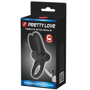 FOR HIM Pretty Love Vibratorring II voor de penis, zwart FOR HIM Pretty Love Vibratorring II voor de penis, zwart - Afbeelding 9