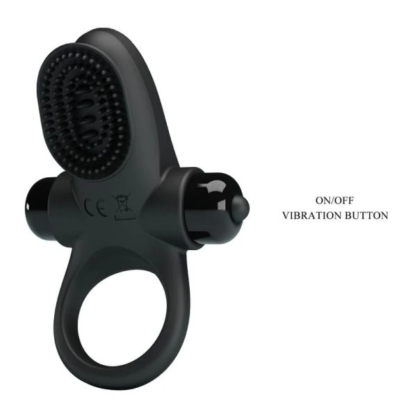 FOR HIM Pretty Love Vibratorring II voor de penis, zwart