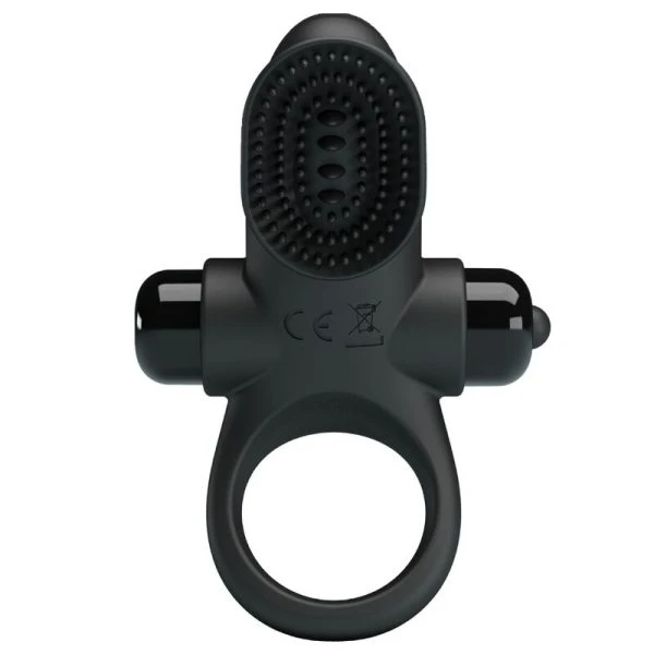 FOR HIM Pretty Love Vibratorring II voor de penis, zwart