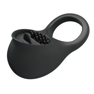 FOR HIM Pretty Love Vibrierender Penisring mit Zunge, schwarz FOR HIM Pretty Love Vibrierender Penisring mit Zunge, schwarz – Bild 4