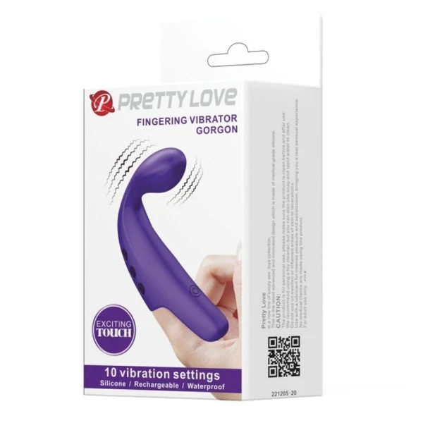 FUN Toys Pretty Love Gorgon Purple Fingervibrator oplaadbaar