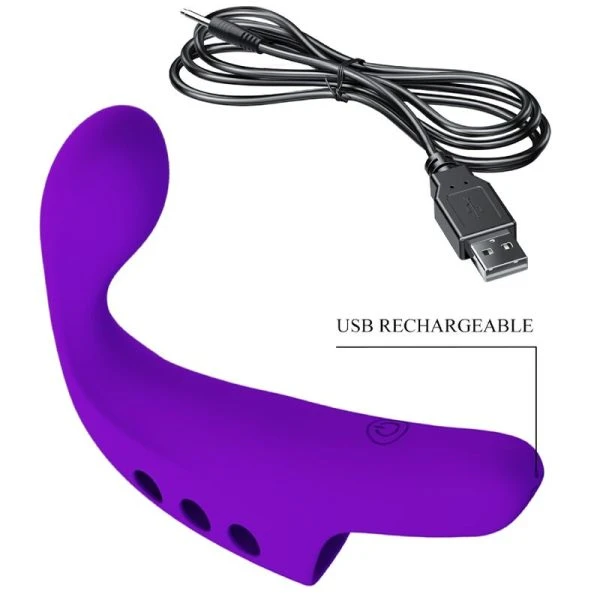 FUN Toys Pretty Love Gorgon Purple Fingervibrator oplaadbaar