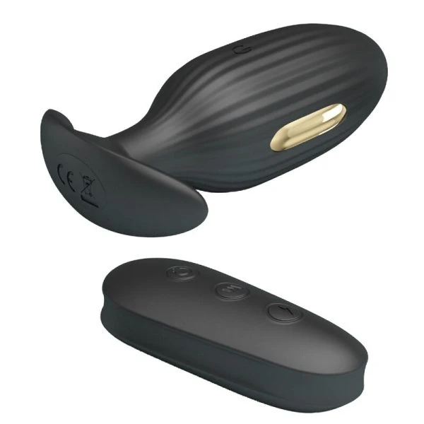Remote Control Pretty Love Kelly Plug Analvibrator wiederaufladbar schwarz