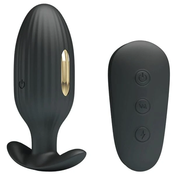 Remote Control Pretty Love Kelly Plug Analvibrator wiederaufladbar schwarz