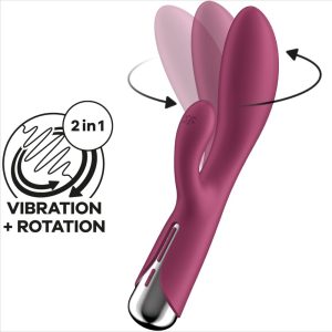 Satisfyer Vibrator Spinning Rabbit 1 Rabbitvibrator mit Klitorisreizer rot Satisfyer Vibrator Spinning Rabbit 1 Rabbitvibrator mit Klitorisreizer rot – Bild 6