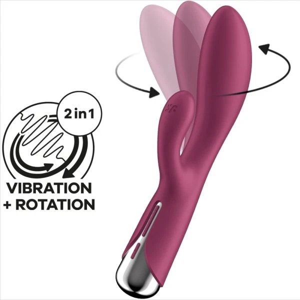 Satisfyer Vibrator Spinning Rabbit 1 Rabbitvibrator mit Klitorisreizer rot Satisfyer Vibrator Spinning Rabbit 1 Rabbitvibrator mit Klitorisreizer rot
