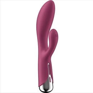 Satisfyer Vibrator Spinning Rabbit 1 Rabbitvibrator met clitorisstimulator rood