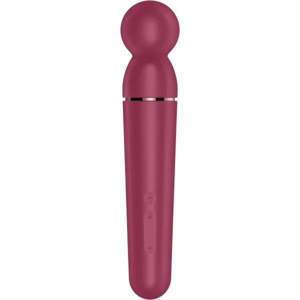 Satisfyer Planet Wand-er Vibrator Massager Berry rood
