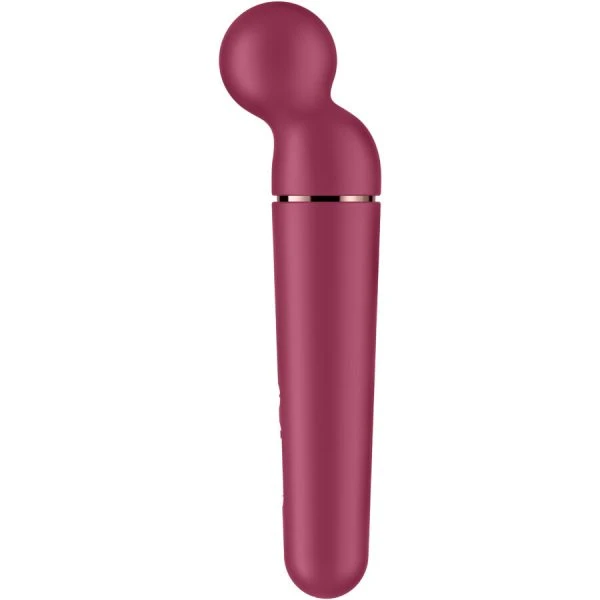 Satisfyer Planet Wand-er Vibrator Massager Berry rood