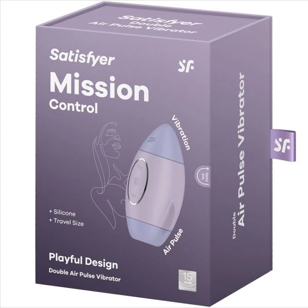 Satisfyer Vibrator Mission Control Dubbele Impuls Vibrator paars
