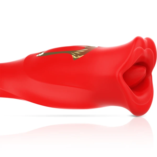 MIA Auflegevibrator Siena mit Biss- und Vibrationsmodi, rot
