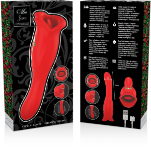MIA Auflegevibrator Siena mit Biss- und Vibrationsmodi, rot MIA Auflegevibrator Siena mit Biss- und Vibrationsmodi, rot – Bild 8