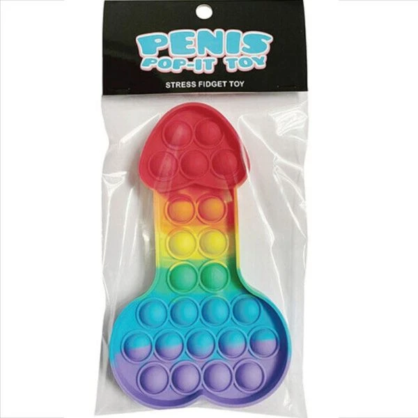 Kheper Games Penis-Pop-It Anti-stress-speelgoed meerkleurig