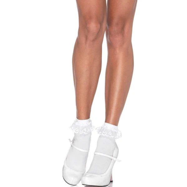 img_161943_abab1dcf23efb047e92561d6de3fa7ca_1.jpg LEG Avenue Hosiery witte kanten ruchesokken damesaccessoire