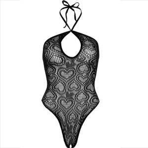 Leg Avenue Kanten-body met Neckholder in Zwart Leg Avenue Kanten-body met Neckholder in Zwart - Afbeelding 6