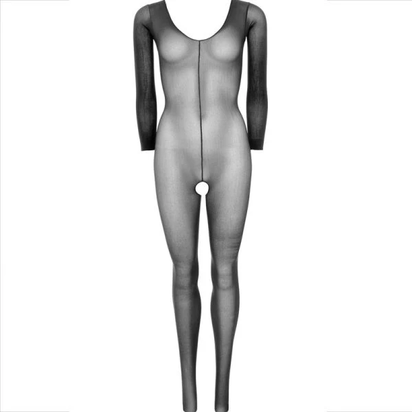 Leg Avenue Bodystocking Lange Mouw Zwart – elegante nylon body