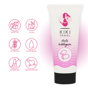 Kikí Travel Glijmiddel met Aardbeikauwgomsmaak 50 ml Kikí Travel Glijmiddel met Aardbeikauwgomsmaak 50 ml - Afbeelding 4