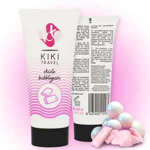 Kikí Travel Glijmiddel met Aardbeikauwgomsmaak 50 ml Kikí Travel Glijmiddel met Aardbeikauwgomsmaak 50 ml - Afbeelding 2