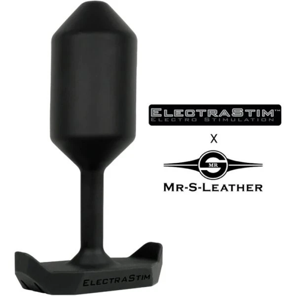 Electrastim Elektro-Analplug Mr S Leather aus leitfähigem Silikon