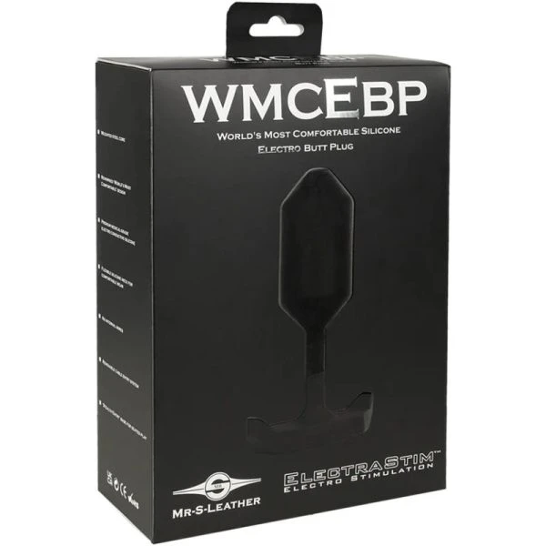 Electrastim Elektro-Analplug Mr S Leather aus leitfähigem Silikon