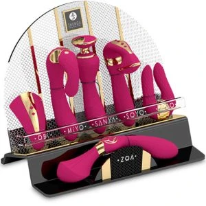 Shunga Toys Intimate Massager Display 6 pieces fuchsia