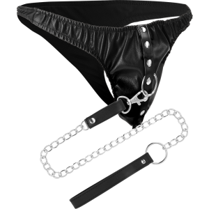 Darkness Bondage Submission-Tanga mit Metallkette Darkness Bondage Submission-Tanga mit Metallkette – Bild 3