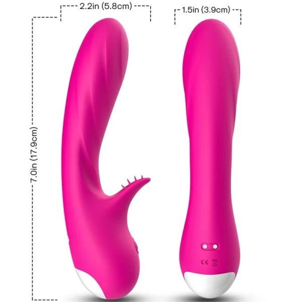 Armony Vibrators Romance Vibrator met Stimulator Fuchsia