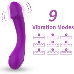 Armony Vibrators G-Punt Dildo Vibrator van siliconen, paars Armony Vibrators G-Punt Dildo Vibrator van siliconen, paars - Afbeelding 1